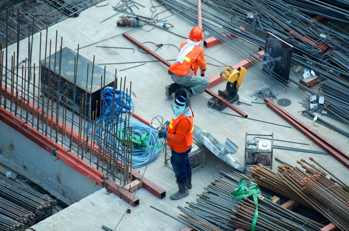 Roof repair work